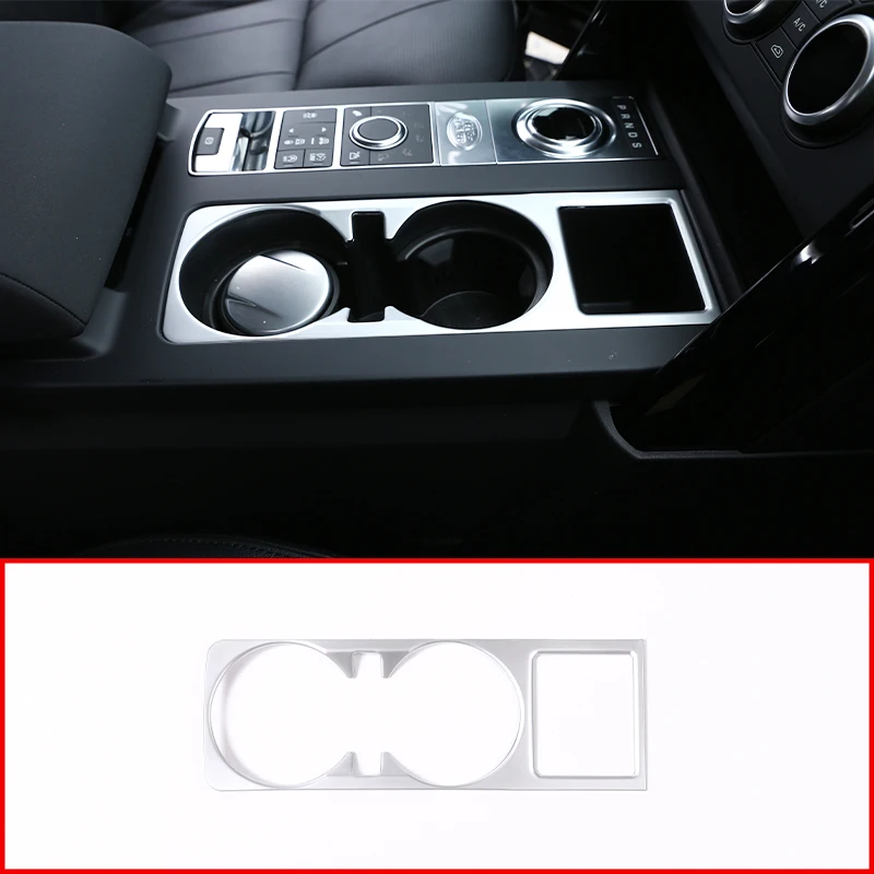 За Land Rover Discovery 5 LR5 L462 3,0 V6 2017-2020 Централна Конзола поставка за Чаши Капак Завърши ABS Матиран Хром Аксесоари За Интериора