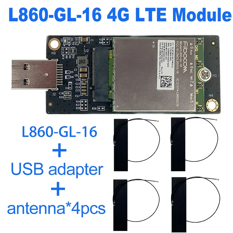 Fibocom L860-GL-16 CAT16 мулти-режим Модул LTE WCDMA Глобалната мрежа M52040-005 NGFF M. 2 За HP Elitebook 865 845 840 835 G9