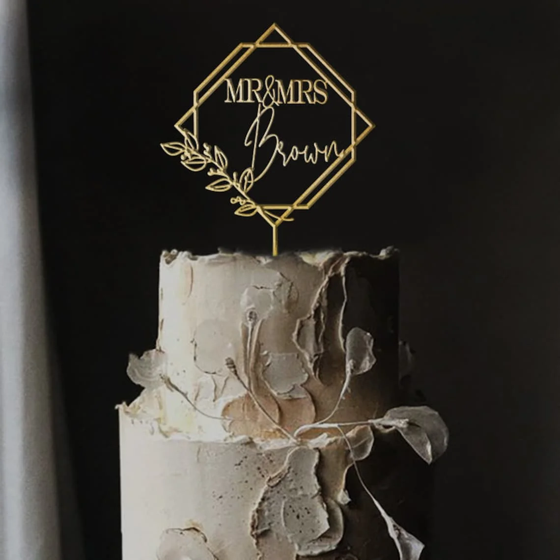 Topper за сватбена торта с персонализирано писмо, топперы за торта в селски стил, г-н и г-жа, акрилни topper за торта за годишнината на булчински душ