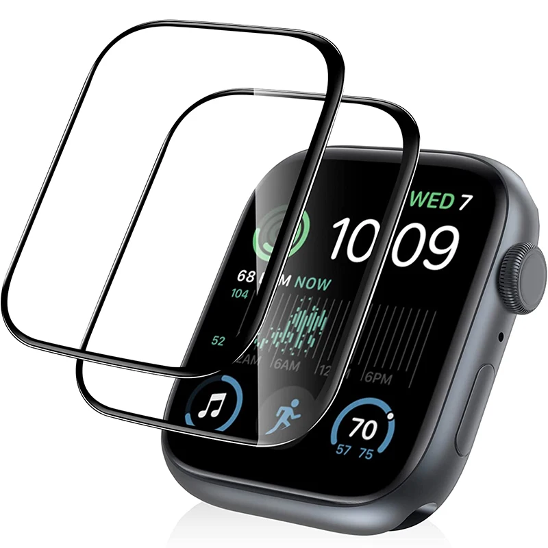 Напълно Извита Защитно фолио за дисплея на Apple Watch Ultra 2 49 мм Без Защитно Стъкло За Iwatch Series 9 8 7 6 5 4 SE2 40 мм 41 мм 45 мм