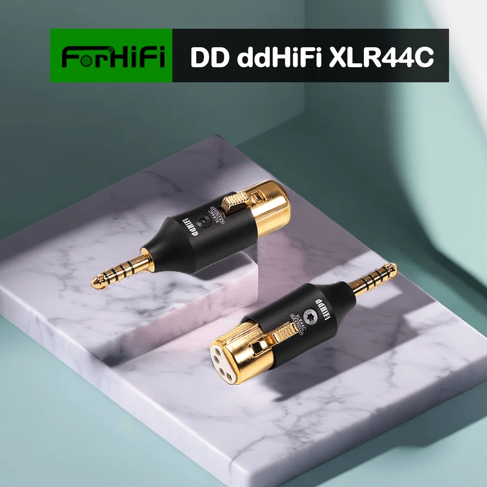 Адаптер DD ddHiFi XLR44C Balanced XLR 4Pin на 4,4 мм, адаптирующий Традиционните кабели, слушалки XLR 4Pin към устройства с конектор 4,4 мм