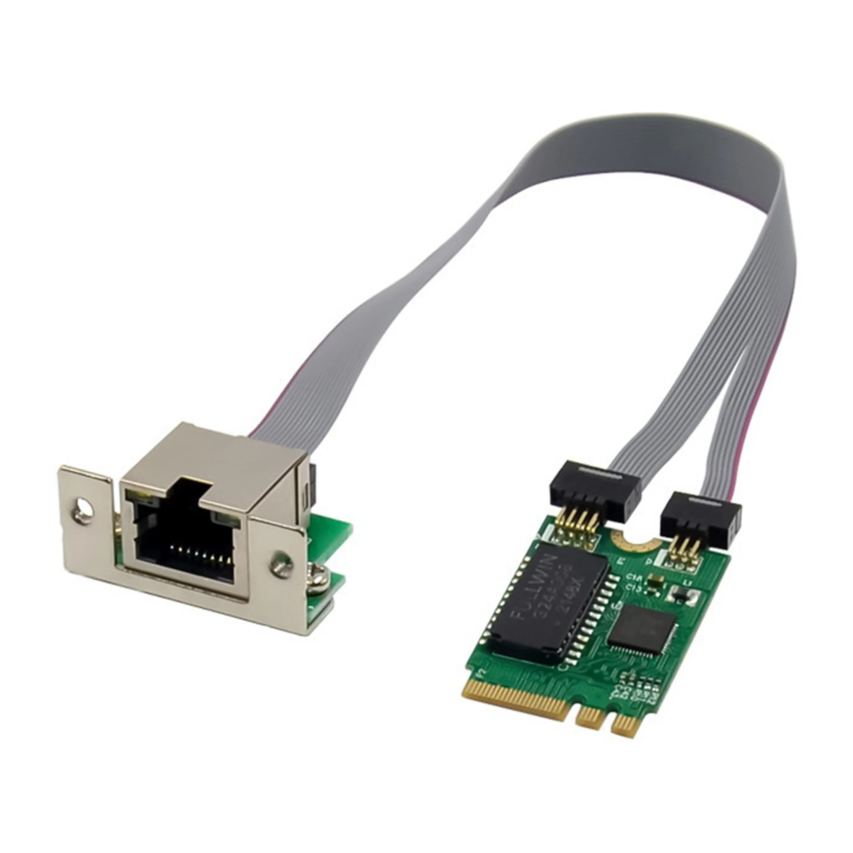 Мрежова карта Mini PCIE M. 2 A + E за RTL8111F Gigabit Ethernet Карта С един порт, RJ-45 Ethernet Мрежова карта